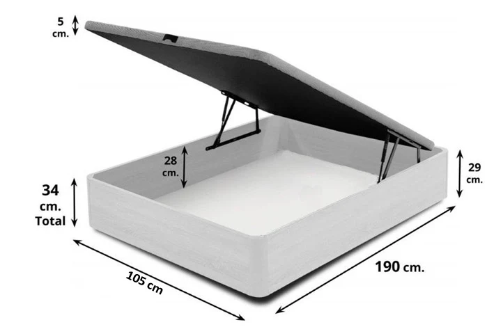 Cama Canape Abatible (90, 105, 135 y 150cm x 190cm) - Image 7