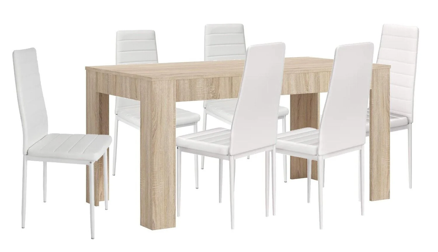 Mesa Extensible de Comedor o Cocina + 6 Sillas en Polipiel/metal - Image 16
